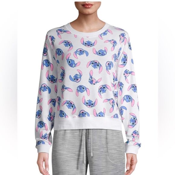 Disney Stitch Long Sleeve Sweatshirt Sleep Top Womens Plus Size 2X - Picture 1 of 9